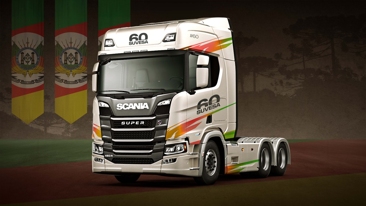 Scania Suvesa faz 60 anos com oferta de caminhão comemorativo