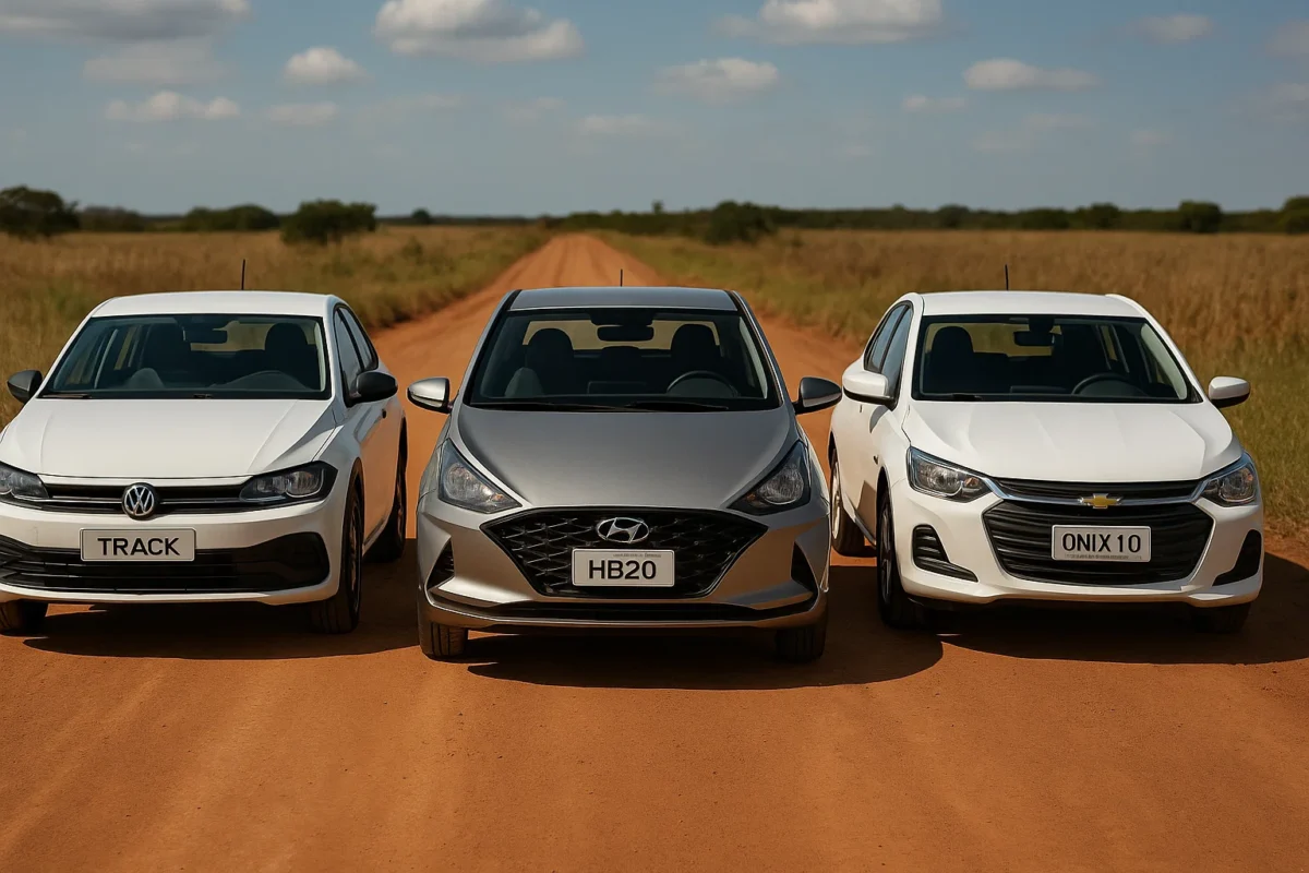 VW Polo Track, Hyundai HB20 ou Onix 1.0: qual hatch comprar por R$ 90 mil?