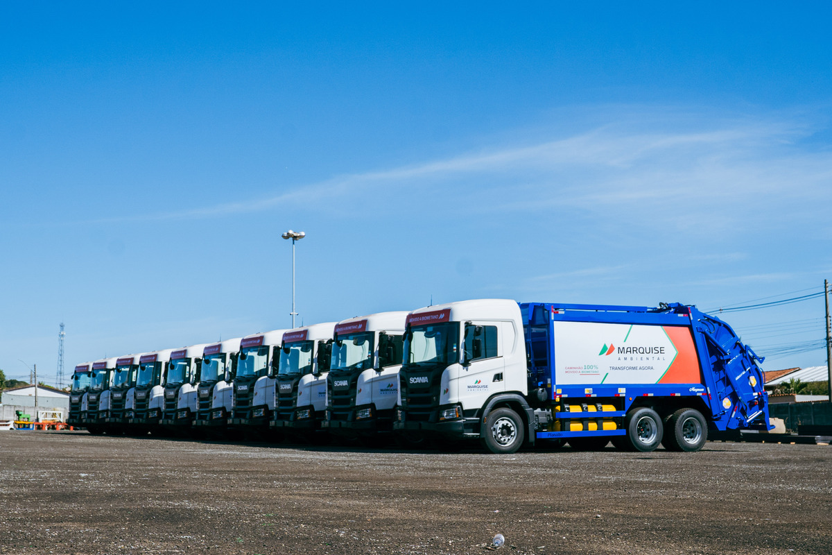 Marquise Ambiental investe R$ 25 milhões em caminhões Scania a biometano