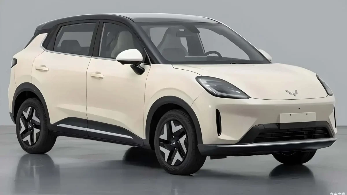 Este carro é feito em parceria entre a marca chinesa Wuling, a Chevrolet e a Volkswagen