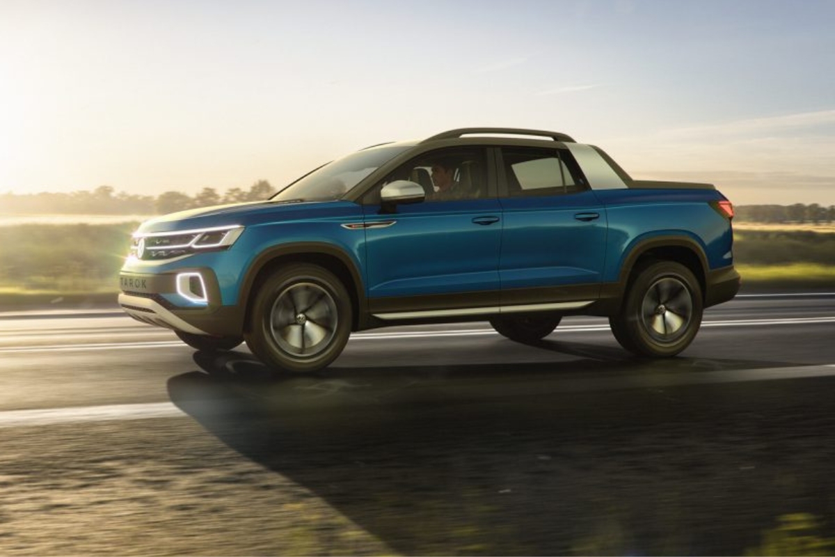 Picape híbrida da Volkswagen é flagrada em testes no Brasil