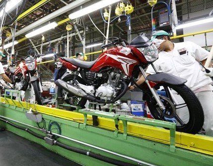 Produção de motos em agosto é a maior desde 2011