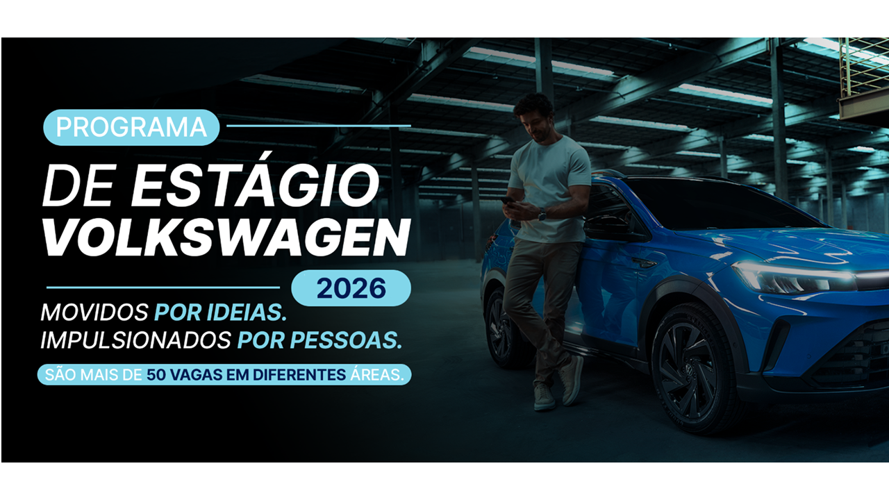 VW abre inscrições para o Programa de Estágio 2026