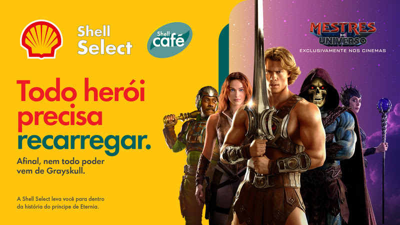 Numa ação extremamente limitada, Shell Café e Sony transformam posto em universo de He-Man
